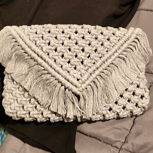 Macrame Clutch NWOT